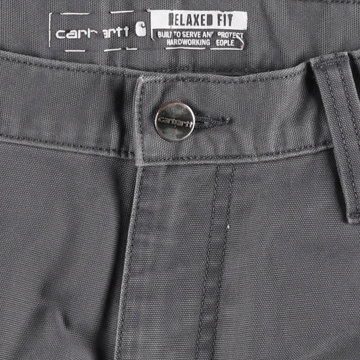 Carhartt Relaxed Fit Duck Work Pants, Men's W31 (approx.) cotton Charcoal Vintage Second Hand