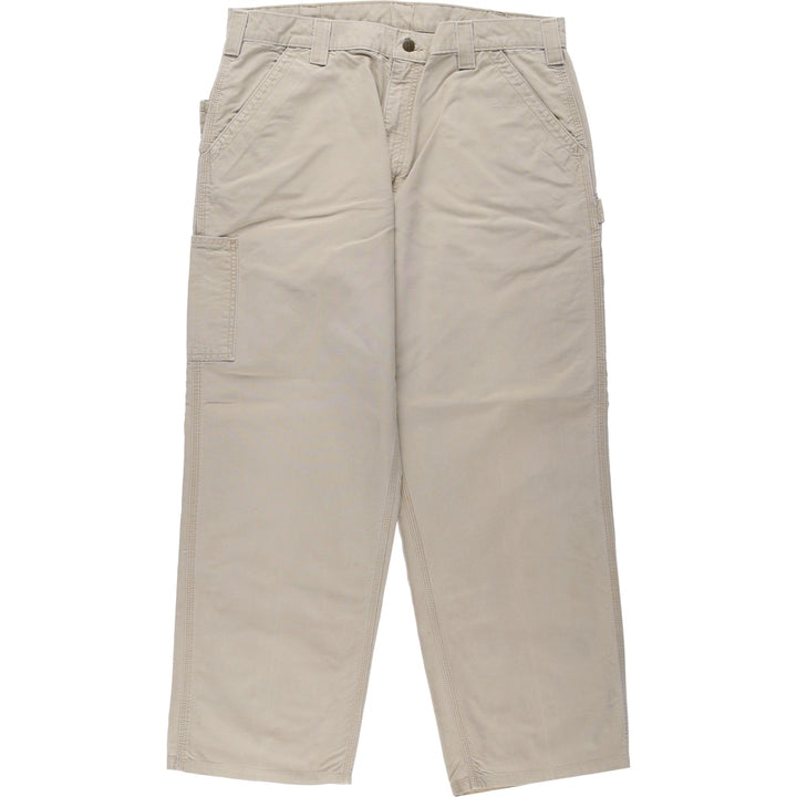 2000'S Carhartt Dungaree Fit Duck Painter Pants, Men's, Size W37 cotton Beige type Vintage Second Hand