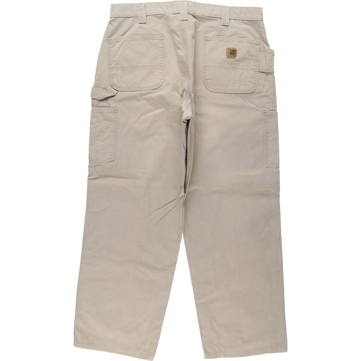 2000'S Carhartt Dungaree Fit Duck Painter Pants, Men's, Size W37 cotton Beige type Vintage Second Hand
