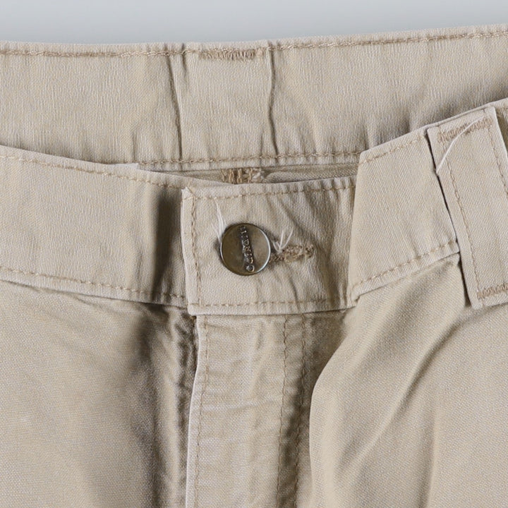 2000'S Carhartt Dungaree Fit Duck Painter Pants, Men's, Size W37 cotton Beige type Vintage Second Hand