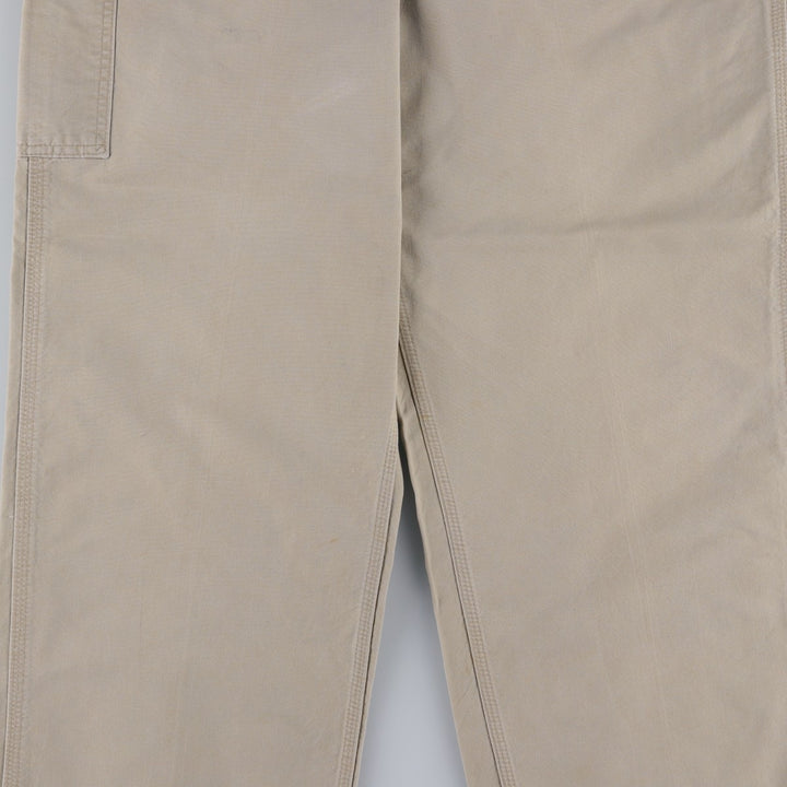 2000'S Carhartt Dungaree Fit Duck Painter Pants, Men's, Size W37 cotton Beige type Vintage Second Hand