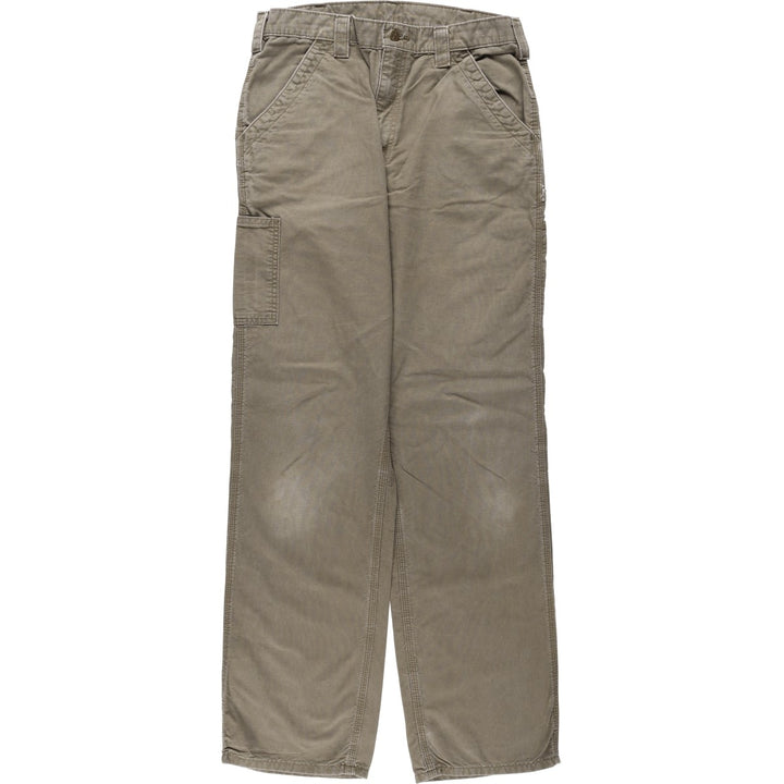 Carhartt Original Dungaree Fit Duck Painter Pants, Men's, Size 34 cotton beige type brown Vintage Second Hand