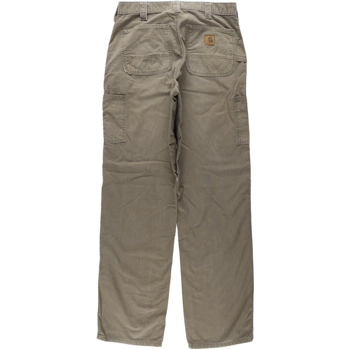 Carhartt Original Dungaree Fit Duck Painter Pants, Men's, Size 34 cotton beige type brown Vintage Second Hand