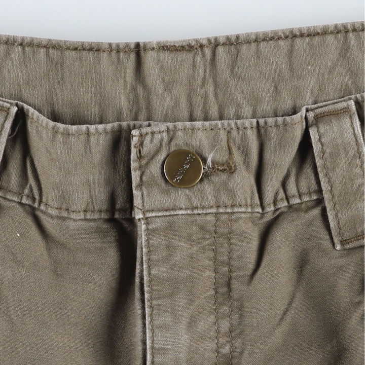 Carhartt Original Dungaree Fit Duck Painter Pants, Men's, Size 34 cotton beige type brown Vintage Second Hand