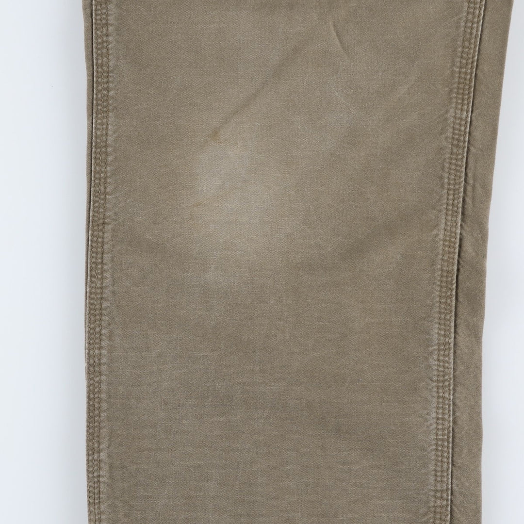 Carhartt Original Dungaree Fit Duck Painter Pants, Men's, Size 34 cotton beige type brown Vintage Second Hand