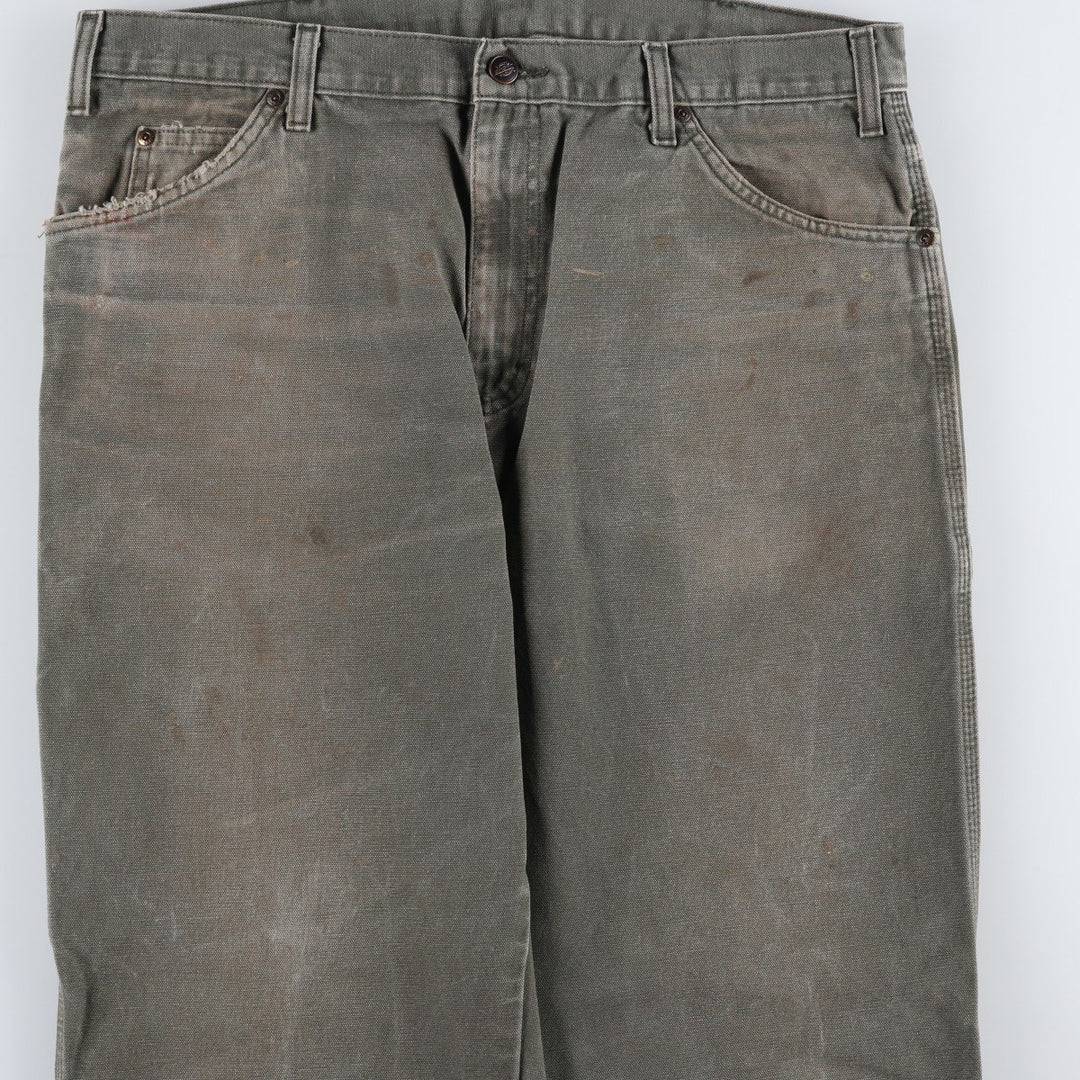 Dickies Duck Painter Pants Men's W37 unclear Khaki type Vintage Second Hand