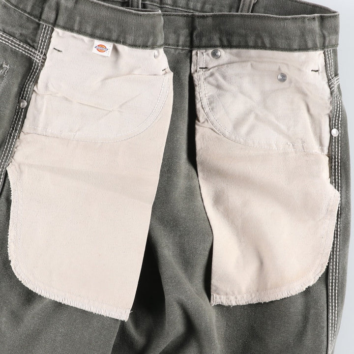Dickies Duck Painter Pants Men's W37 unclear Khaki type Vintage Second Hand