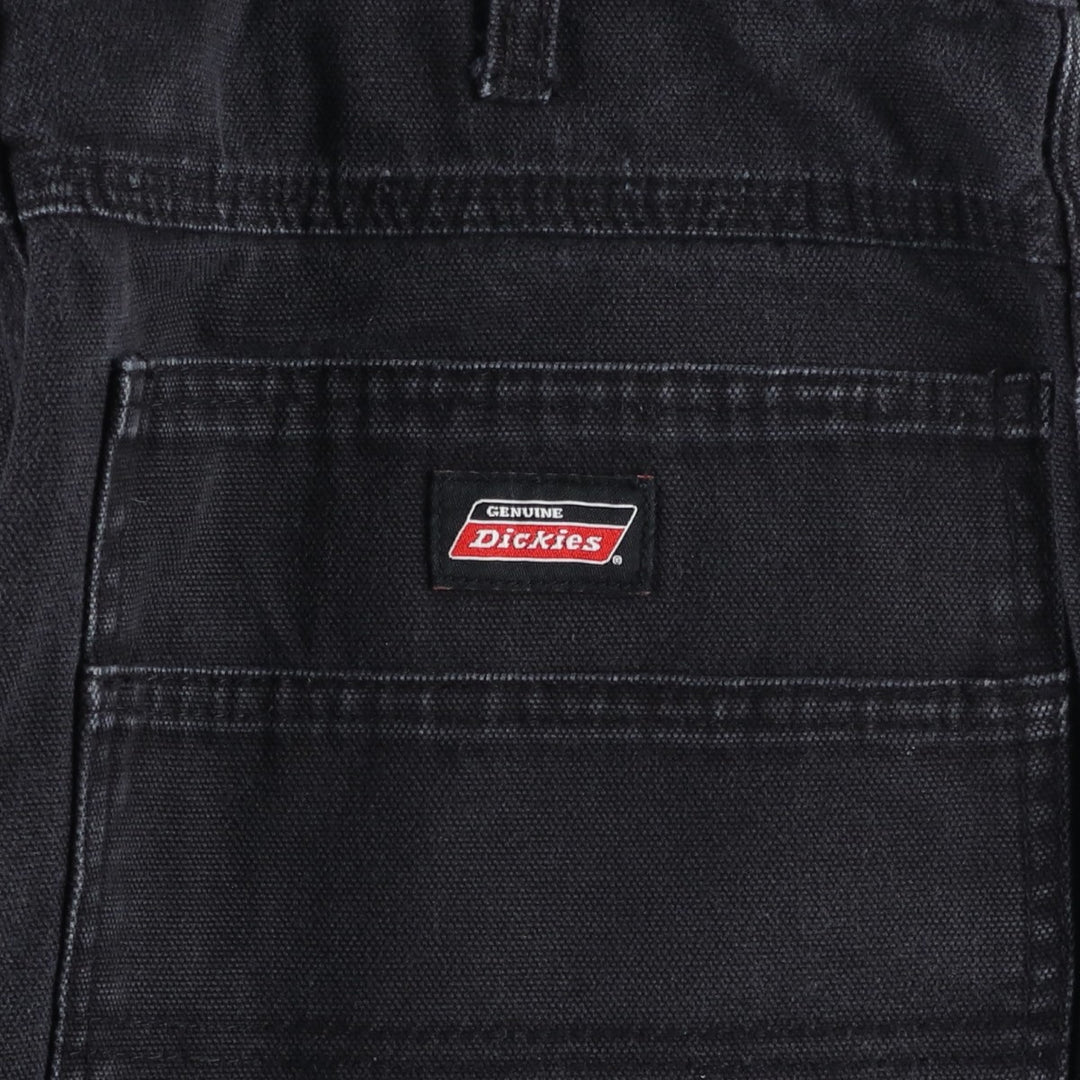 Dickies Relaxed Fit Painted Double Knee Duck Painter Pants, Men's Size W31 (approx.) cotton black type Vintage Second Hand