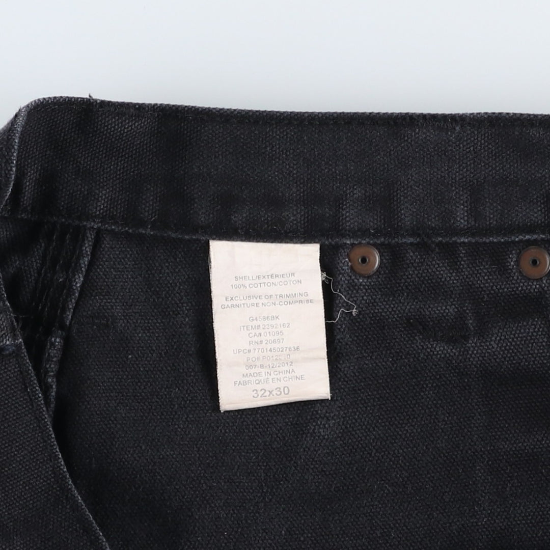 Dickies Relaxed Fit Painted Double Knee Duck Painter Pants, Men's Size W31 (approx.) cotton black type Vintage Second Hand