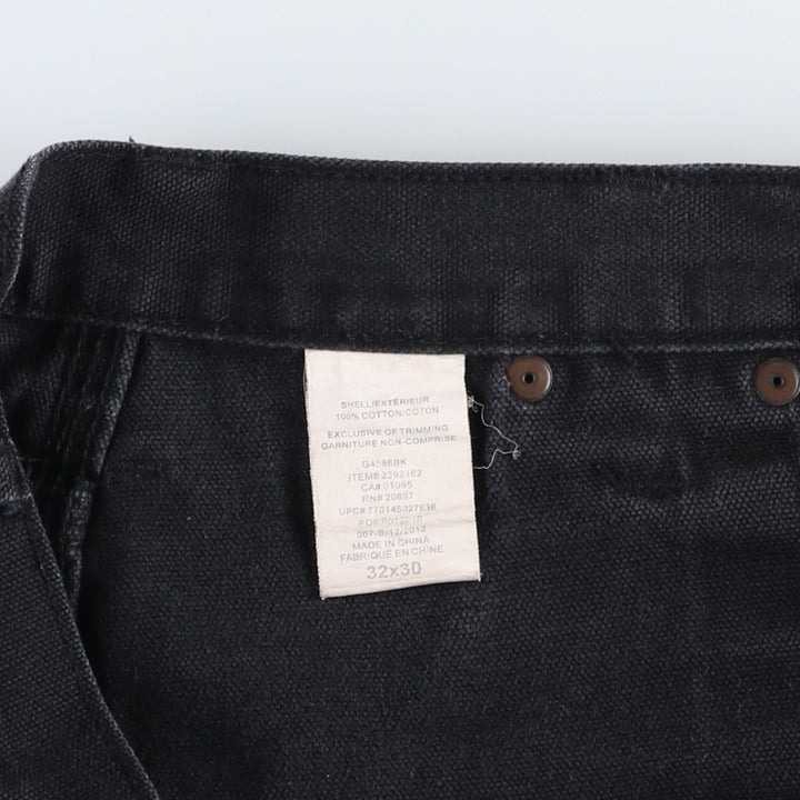 Dickies Relaxed Fit Painted Double Knee Duck Painter Pants, Men's Size W31 (approx.) cotton black type Vintage Second Hand