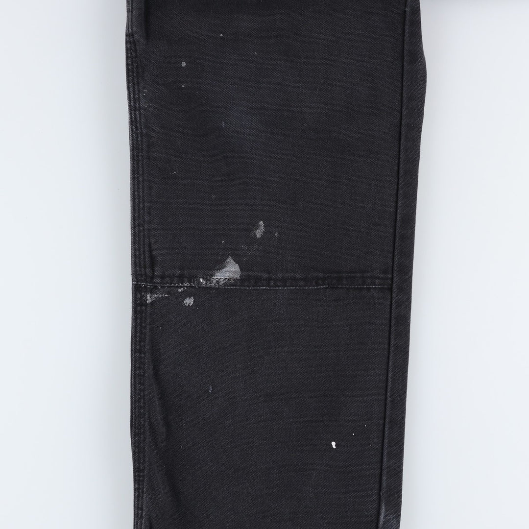 Dickies Relaxed Fit Painted Double Knee Duck Painter Pants, Men's Size W31 (approx.) cotton black type Vintage Second Hand
