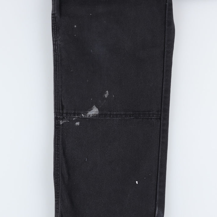 Dickies Relaxed Fit Painted Double Knee Duck Painter Pants, Men's Size W31 (approx.) cotton black type Vintage Second Hand