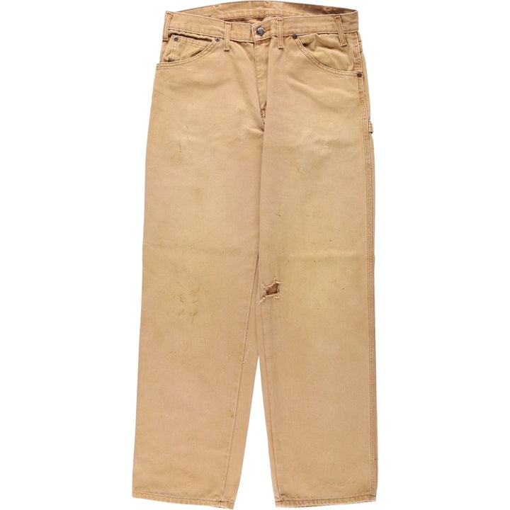 Dickies Duck Painter Pants Men's W33 equivalent cotton Beige type Vintage Second Hand