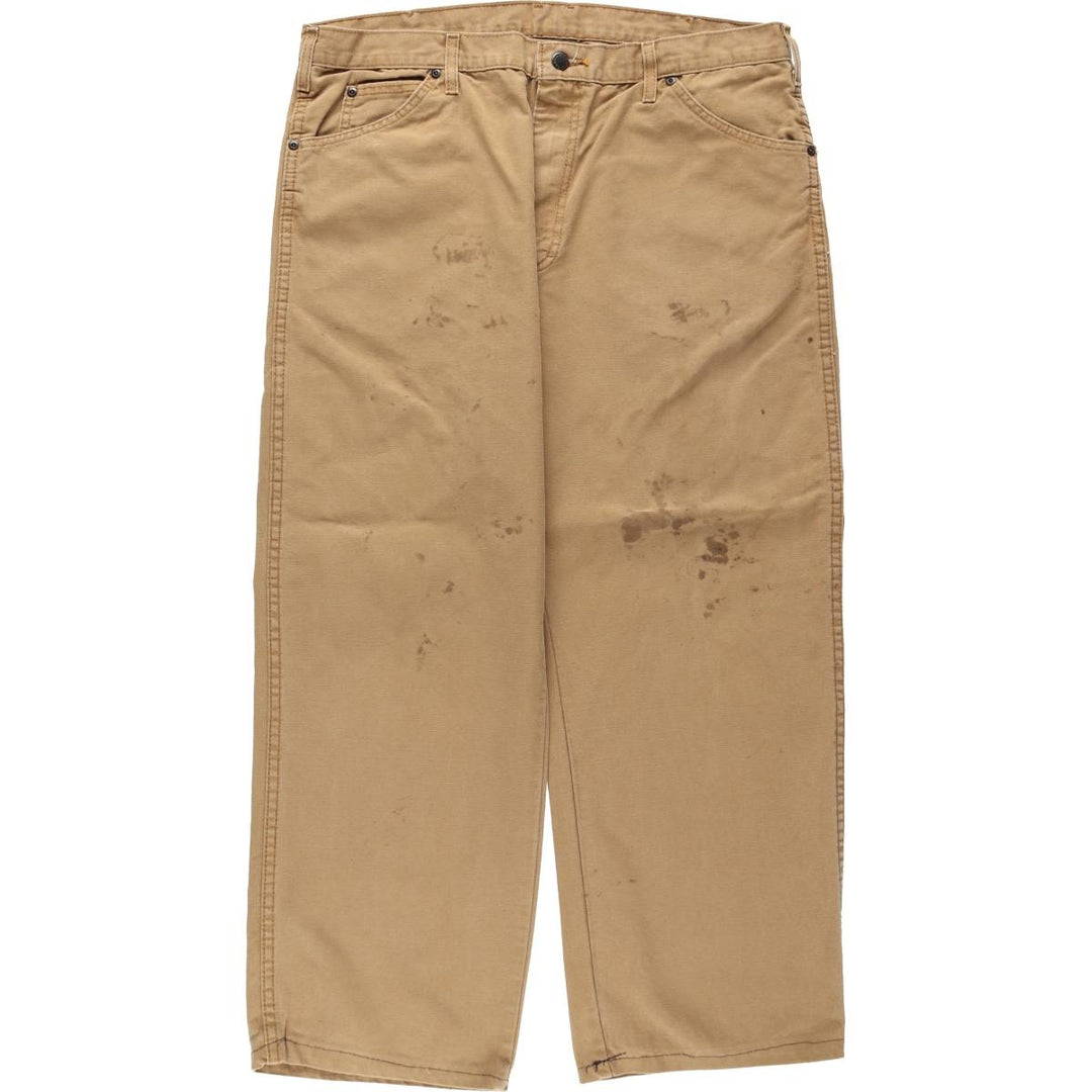 Dickies Duck Work Pants Men's W37 cotton Khaki type beige Vintage Second Hand