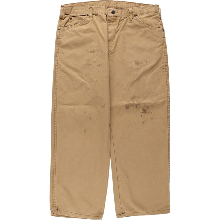 Dickies Duck Work Pants Men's W37 cotton Khaki type beige Vintage Second Hand