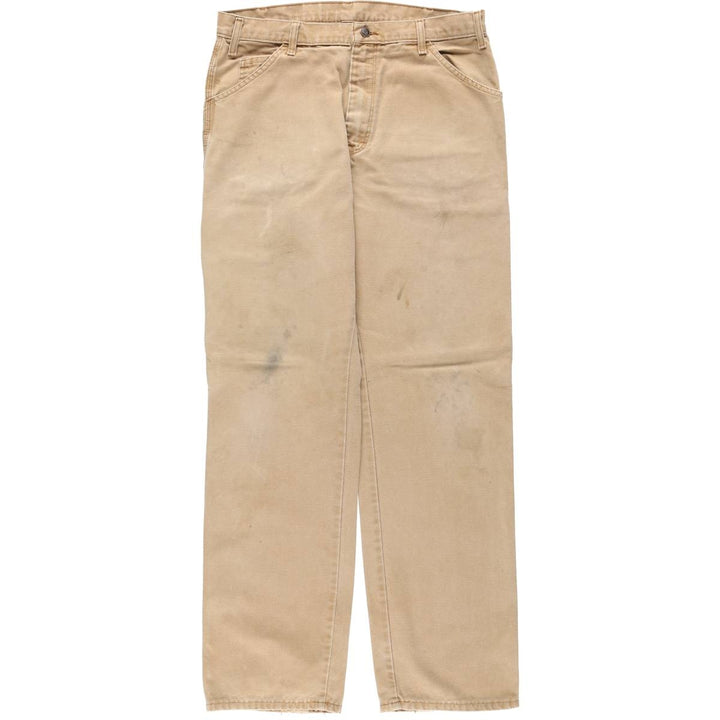 Dickies Duck Painter Pants Men's W34 equivalent cotton Khaki type beige Vintage Second Hand