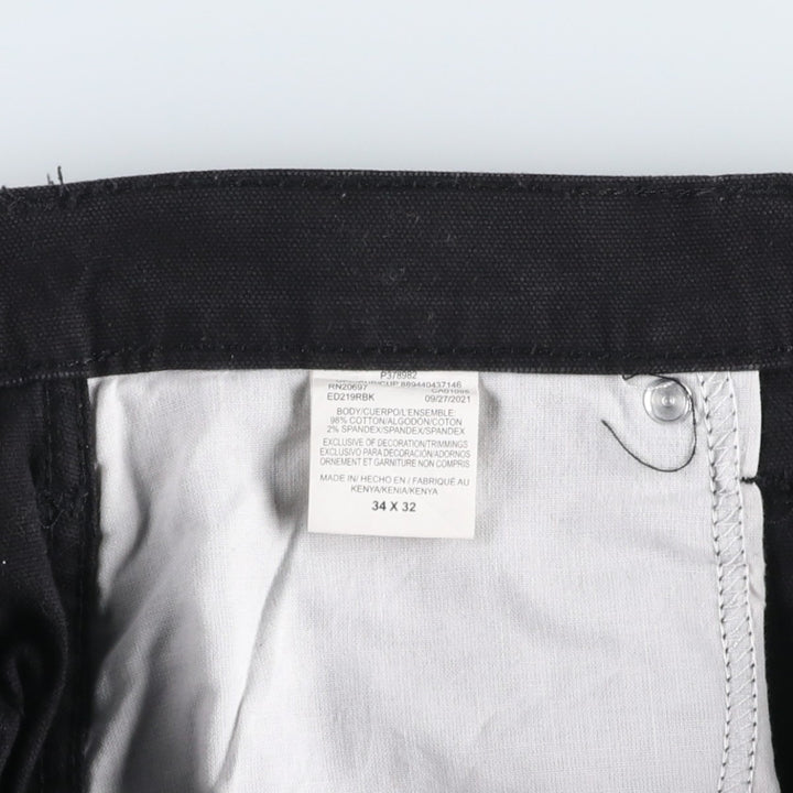 Dickies Duck Work Pants Men's W37 cotton black type Vintage Second Hand