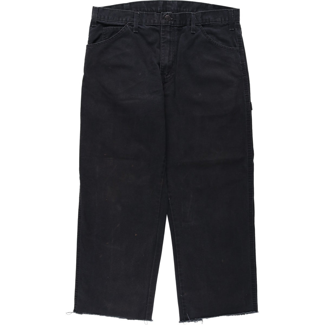 Dickies Cut-off Duck Painter Pants, Men's W36 (approx.) cotton black type Vintage Second Hand