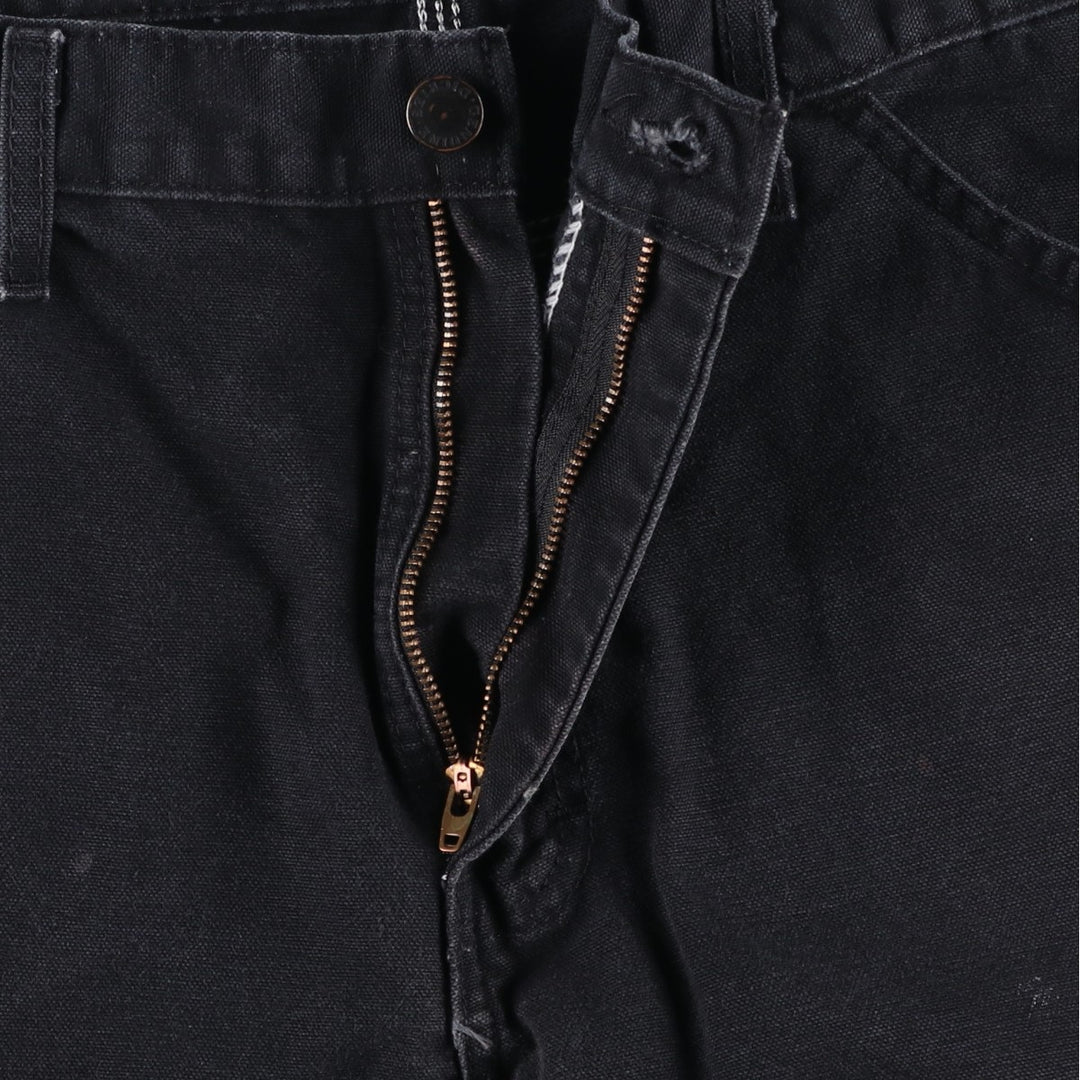 Dickies Cut-off Duck Painter Pants, Men's W36 (approx.) cotton black type Vintage Second Hand