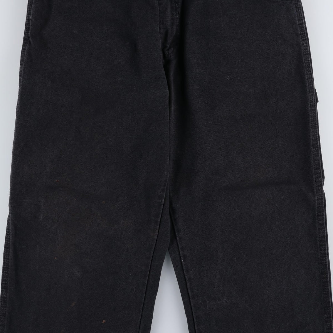 Dickies Cut-off Duck Painter Pants, Men's W36 (approx.) cotton black type Vintage Second Hand