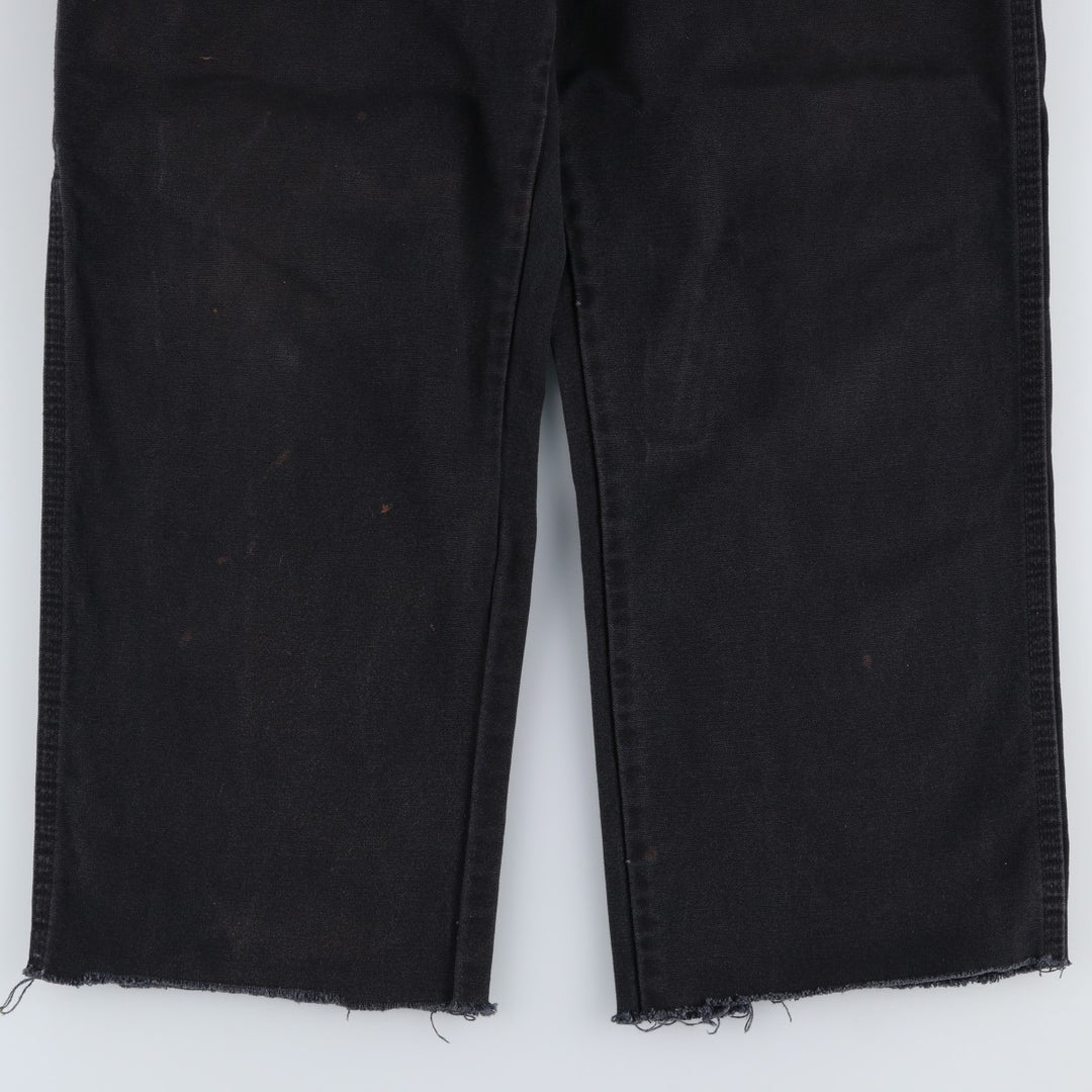 Dickies Cut-off Duck Painter Pants, Men's W36 (approx.) cotton black type Vintage Second Hand
