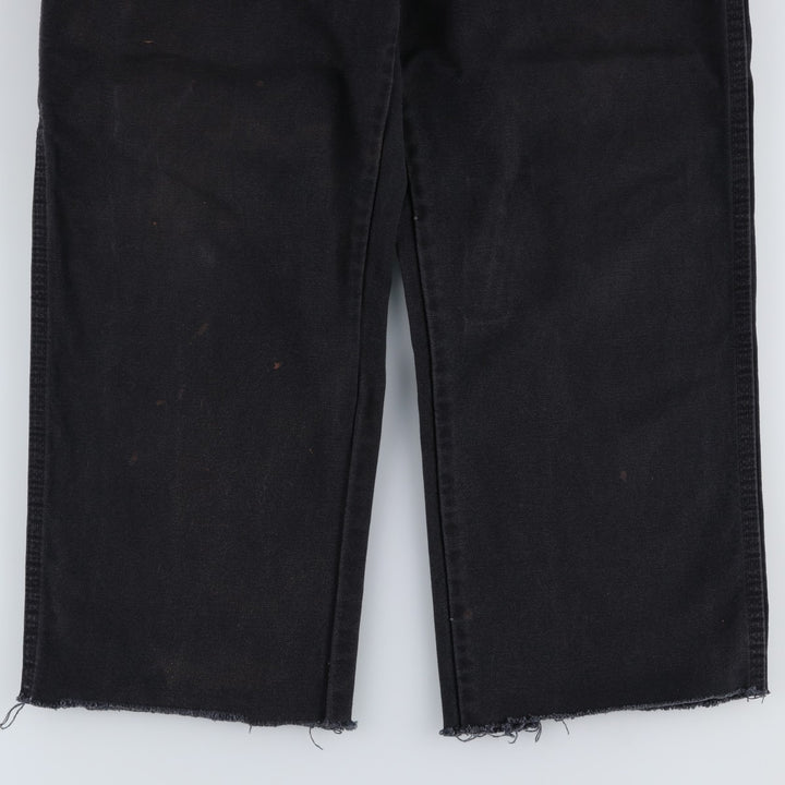 Dickies Cut-off Duck Painter Pants, Men's W36 (approx.) cotton black type Vintage Second Hand