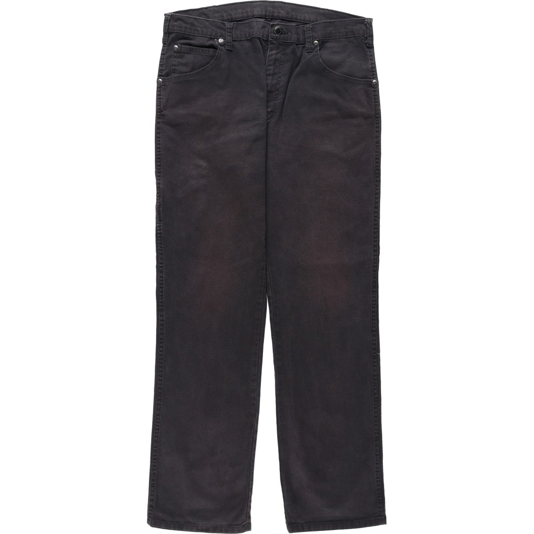 Dickies Duck Work Pants Men's W35 cotton black type Vintage Second Hand