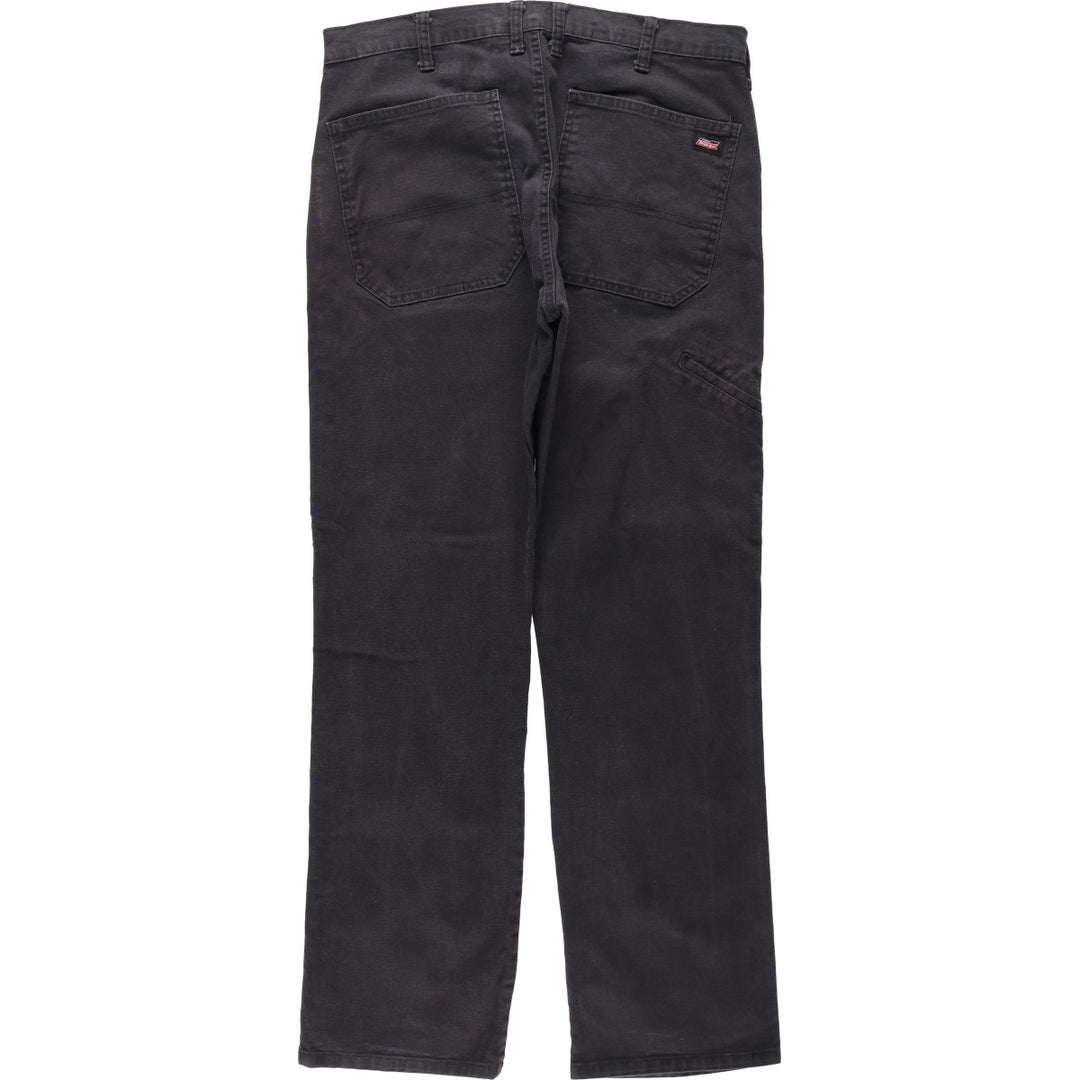 Dickies Duck Work Pants Men's W35 cotton black type Vintage Second Hand