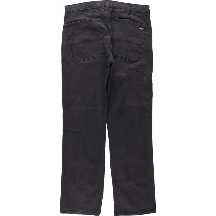 Dickies Duck Work Pants Men's W35 cotton black type Vintage Second Hand