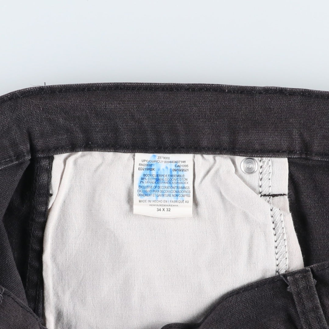 Dickies Duck Work Pants Men's W35 cotton black type Vintage Second Hand