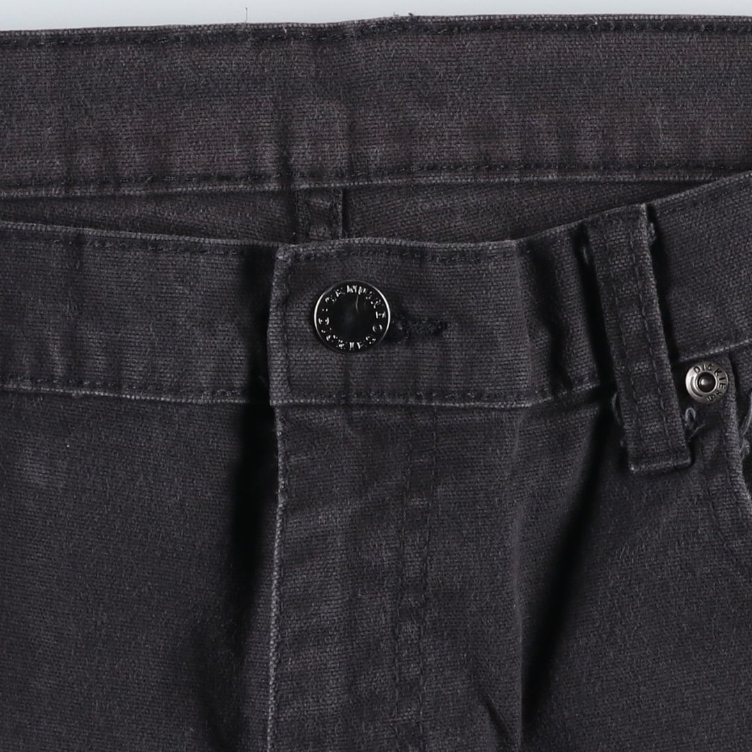 Dickies Duck Work Pants Men's W35 cotton black type Vintage Second Hand