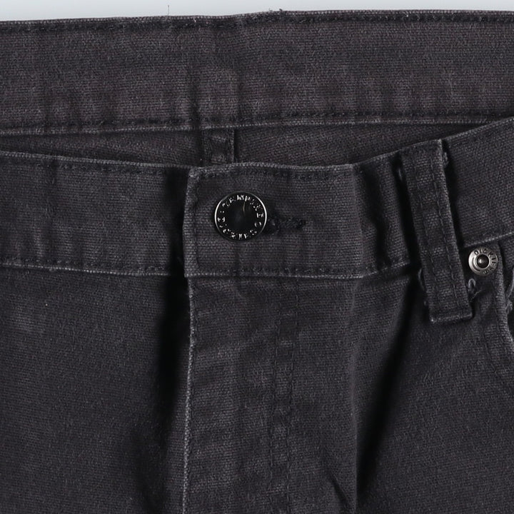 Dickies Duck Work Pants Men's W35 cotton black type Vintage Second Hand