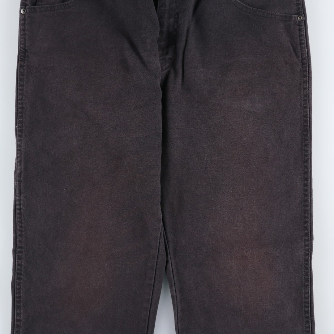 Dickies Duck Work Pants Men's W35 cotton black type Vintage Second Hand