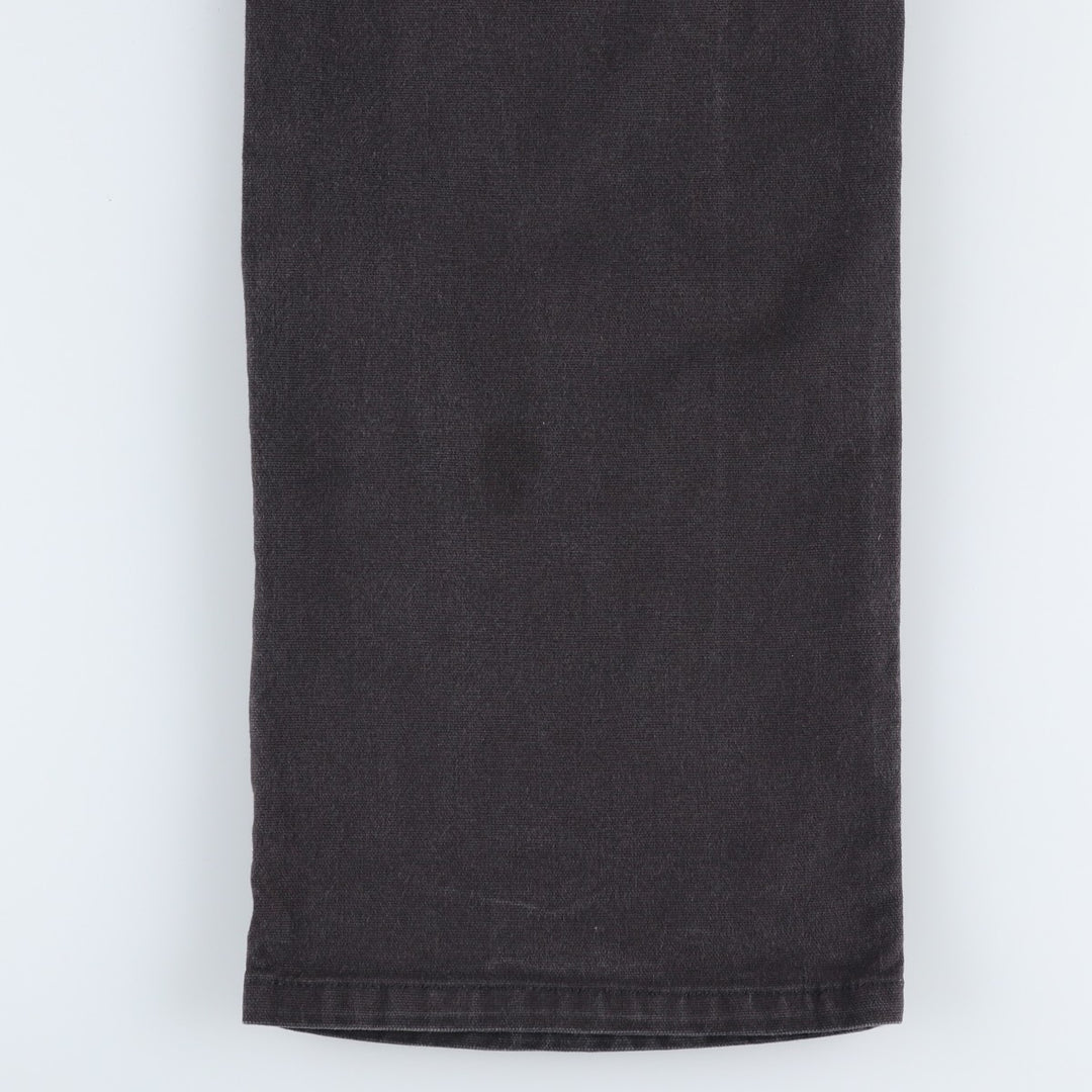 Dickies Duck Work Pants Men's W35 cotton black type Vintage Second Hand