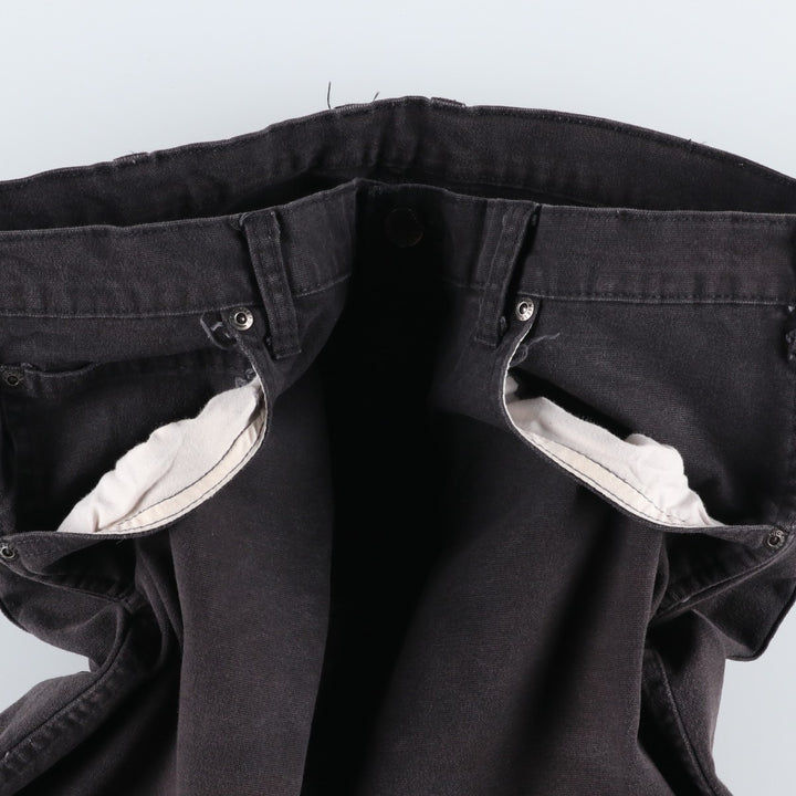 Dickies Duck Work Pants Men's W35 cotton black type Vintage Second Hand