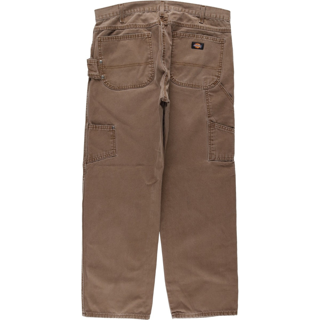 Dickies Relaxed Fit Duck Painter Pants, Men's, W36 equivalent cotton brown type Vintage Second Hand