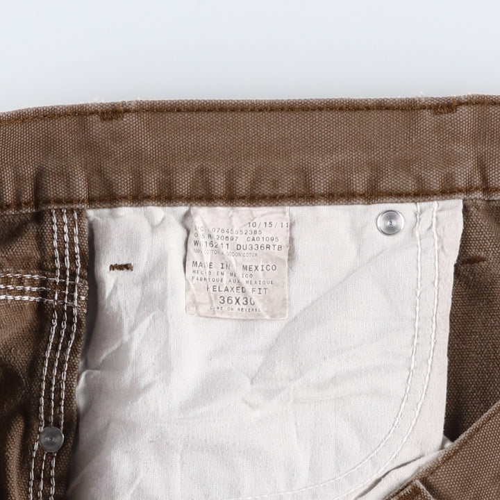 Dickies Relaxed Fit Duck Painter Pants, Men's, W36 equivalent cotton brown type Vintage Second Hand