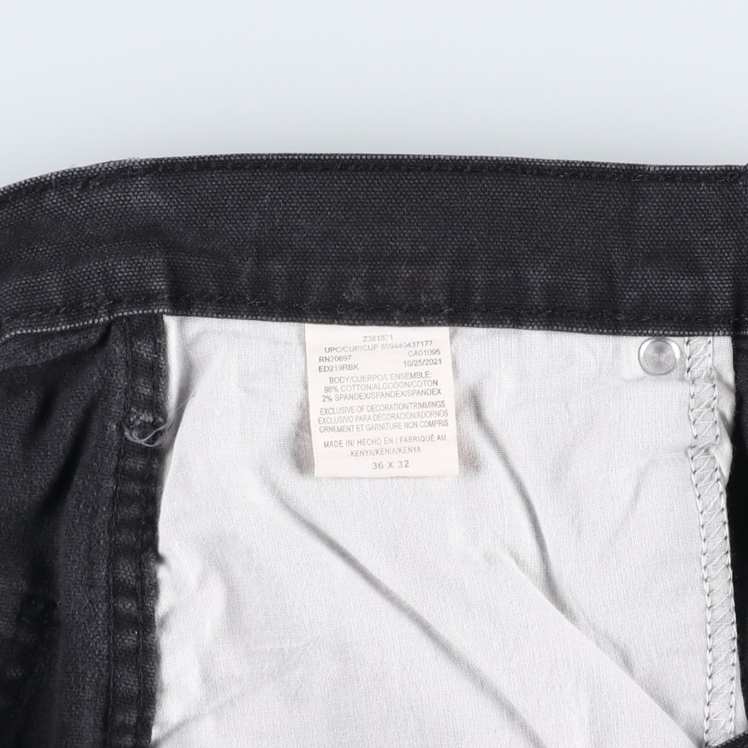 Dickies Duck Work Pants Men's W37 cotton black type Vintage Second Hand