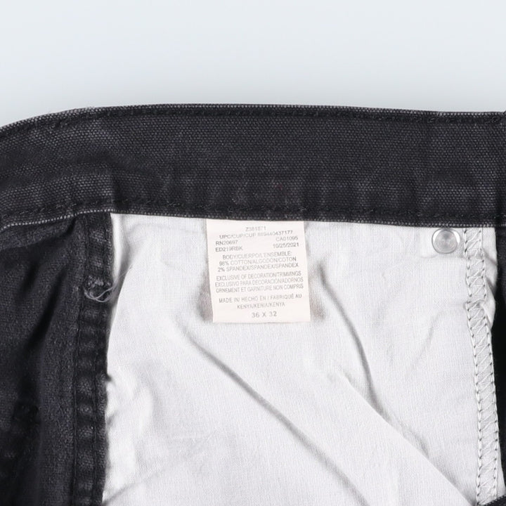 Dickies Duck Work Pants Men's W37 cotton black type Vintage Second Hand