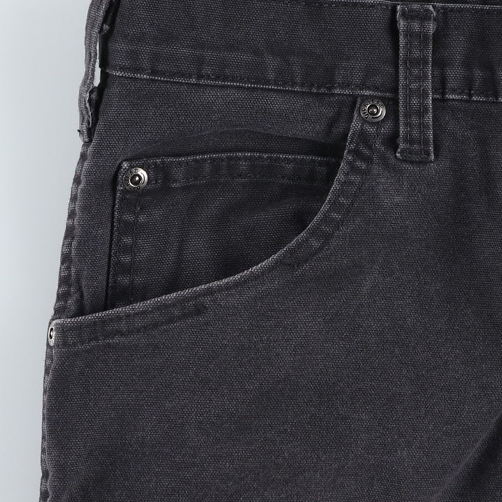 Dickies Duck Work Pants Men's W37 cotton black type Vintage Second Hand