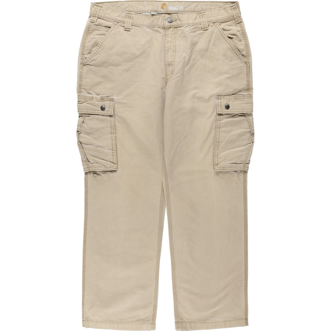 Carhartt Relaxed Fit Duck Work Pants, Men's, Size 38 cotton Beige type Vintage Second Hand