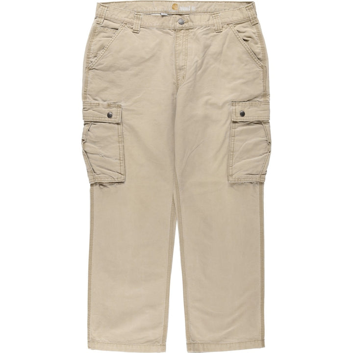 Carhartt Relaxed Fit Duck Work Pants, Men's, Size 38 cotton Beige type Vintage Second Hand