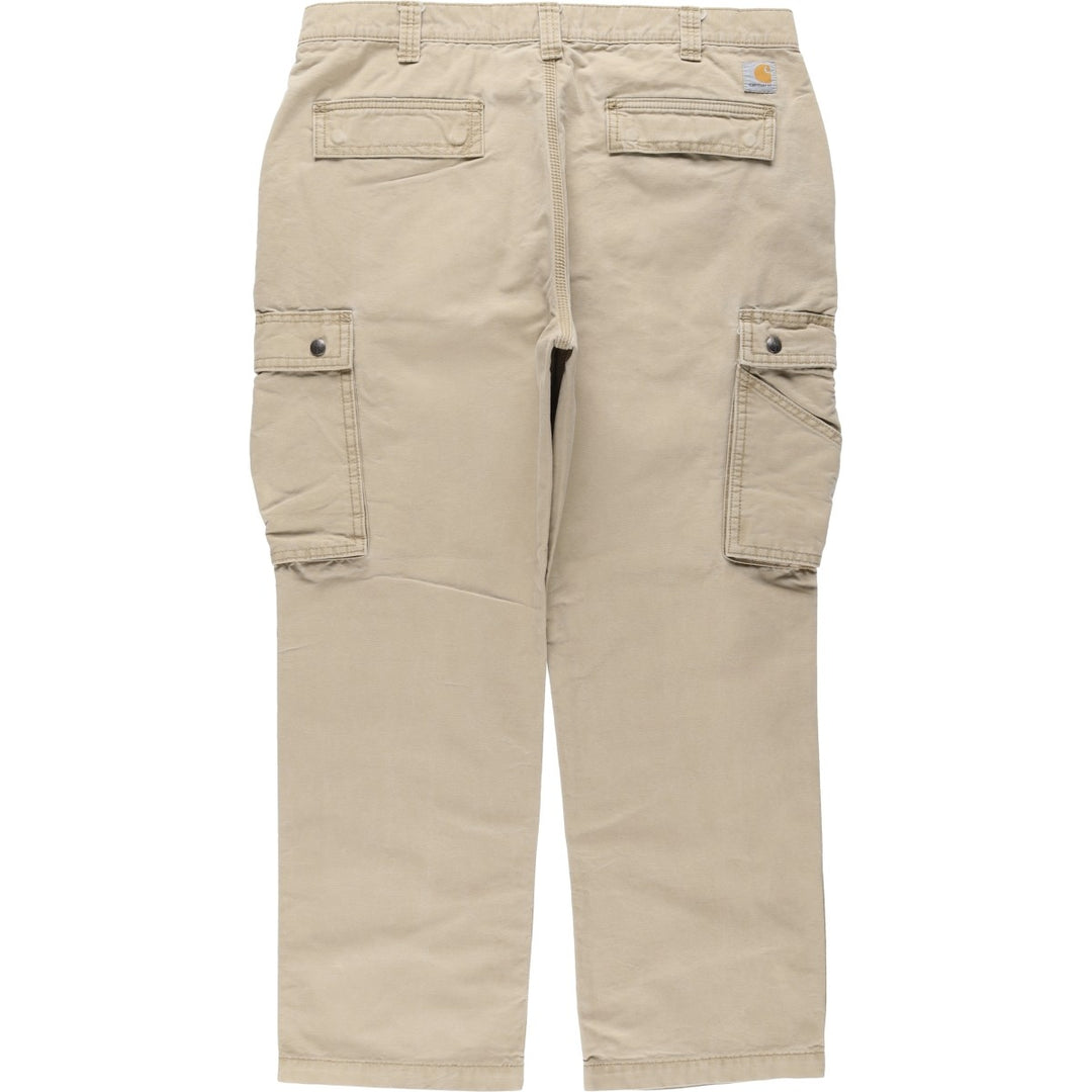 Carhartt Relaxed Fit Duck Work Pants, Men's, Size 38 cotton Beige type Vintage Second Hand