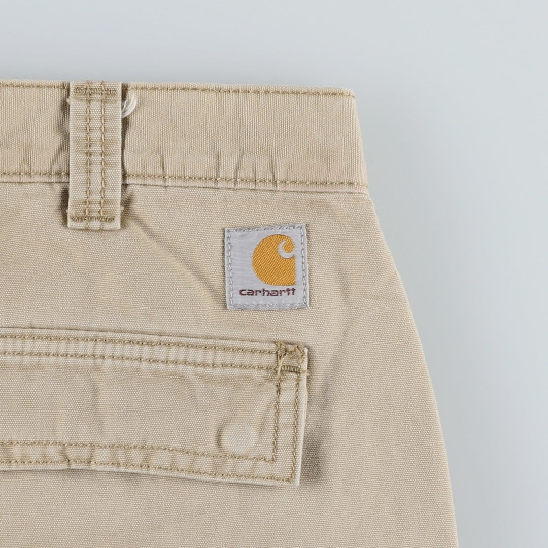 Carhartt Relaxed Fit Duck Work Pants, Men's, Size 38 cotton Beige type Vintage Second Hand