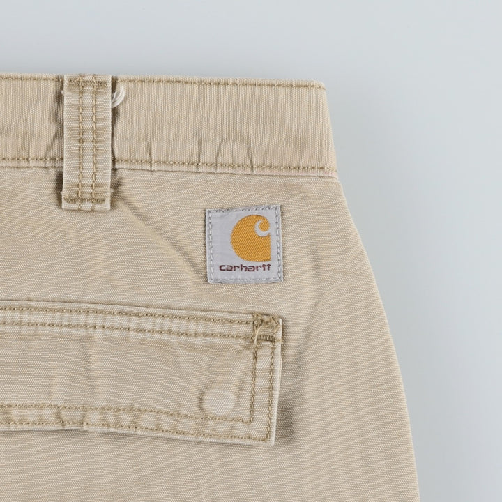 Carhartt Relaxed Fit Duck Work Pants, Men's, Size 38 cotton Beige type Vintage Second Hand