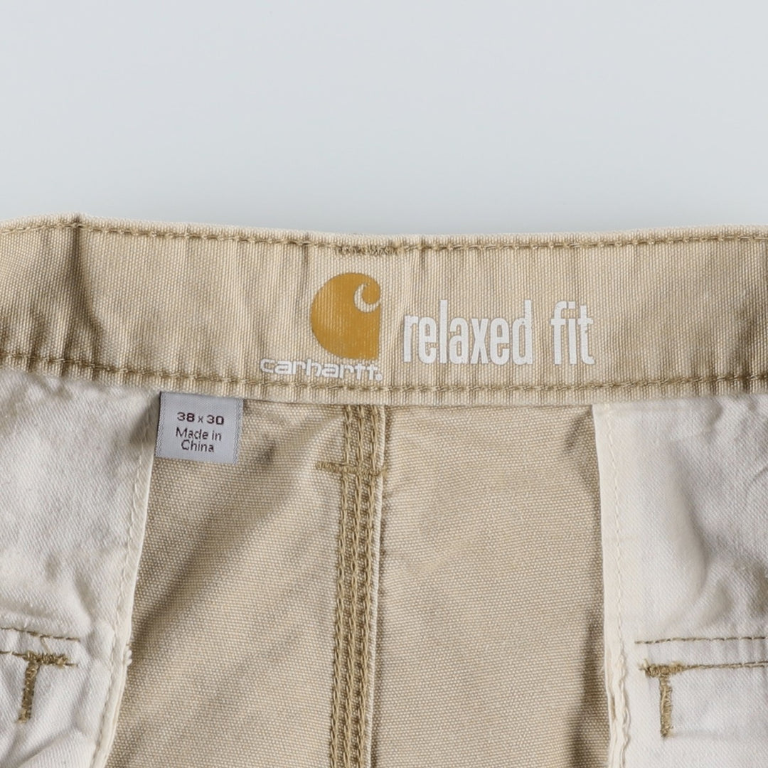 Carhartt Relaxed Fit Duck Work Pants, Men's, Size 38 cotton Beige type Vintage Second Hand
