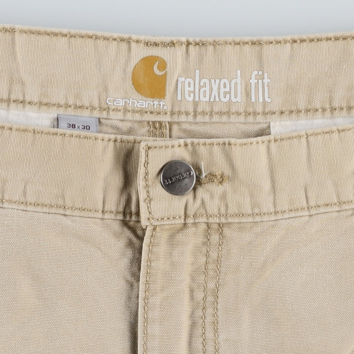Carhartt Relaxed Fit Duck Work Pants, Men's, Size 38 cotton Beige type Vintage Second Hand