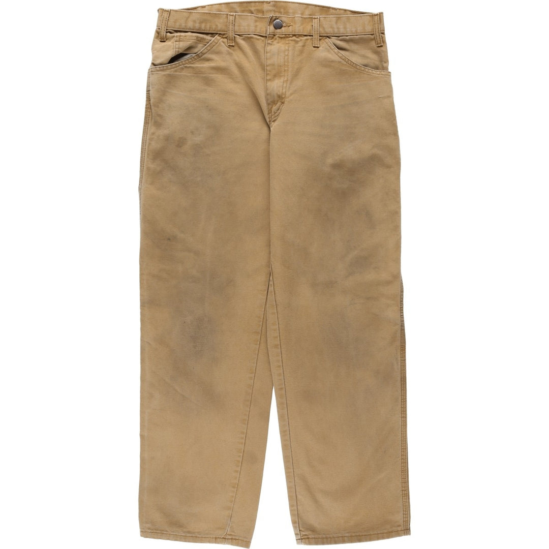 Dickies Duck Painter Pants Men's W33 equivalent cotton Beige type Vintage Second Hand