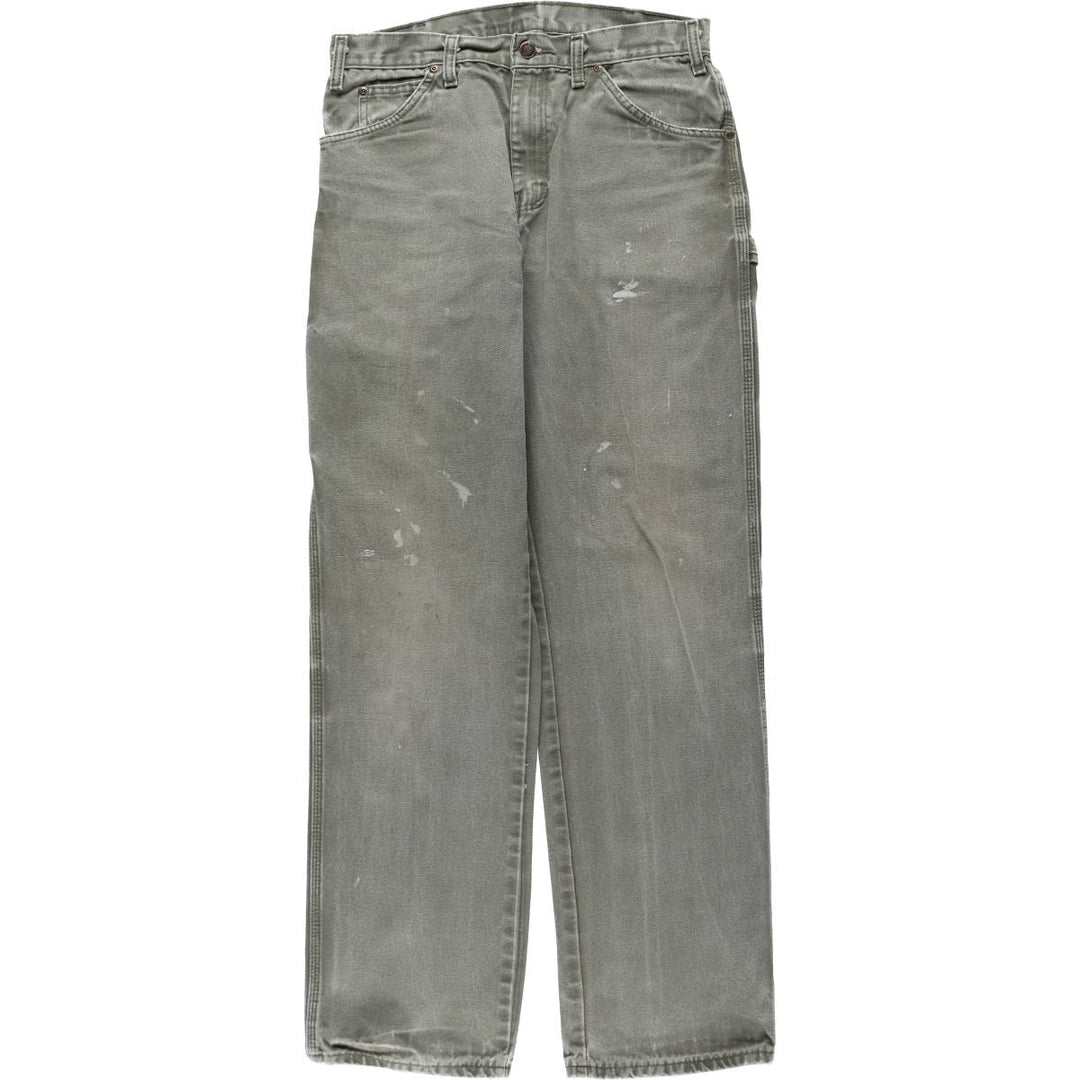 Dickies Duck Painter Pants Men's W32 equivalent cotton Khaki type Vintage Second Hand
