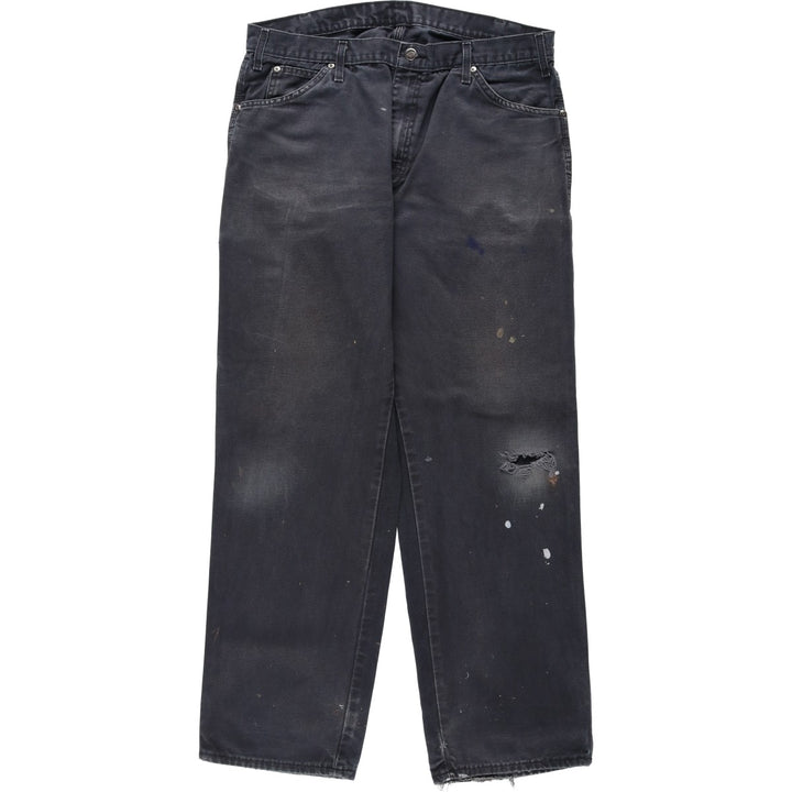 Dickies Duck Painter Pants Men's W37 cotton black type Vintage Second Hand